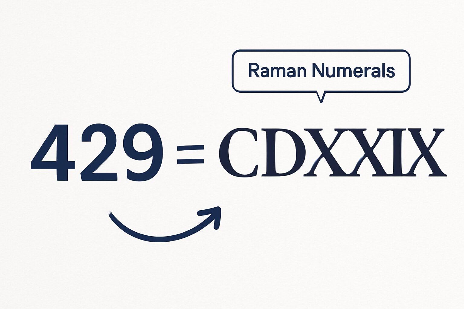 Roman Numerals: 429