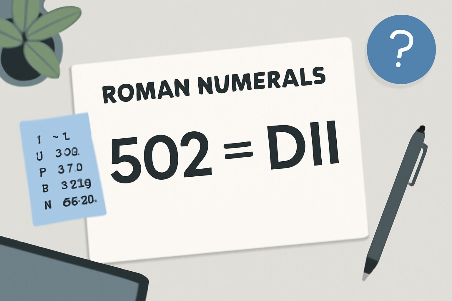 Roman Numerals: 502