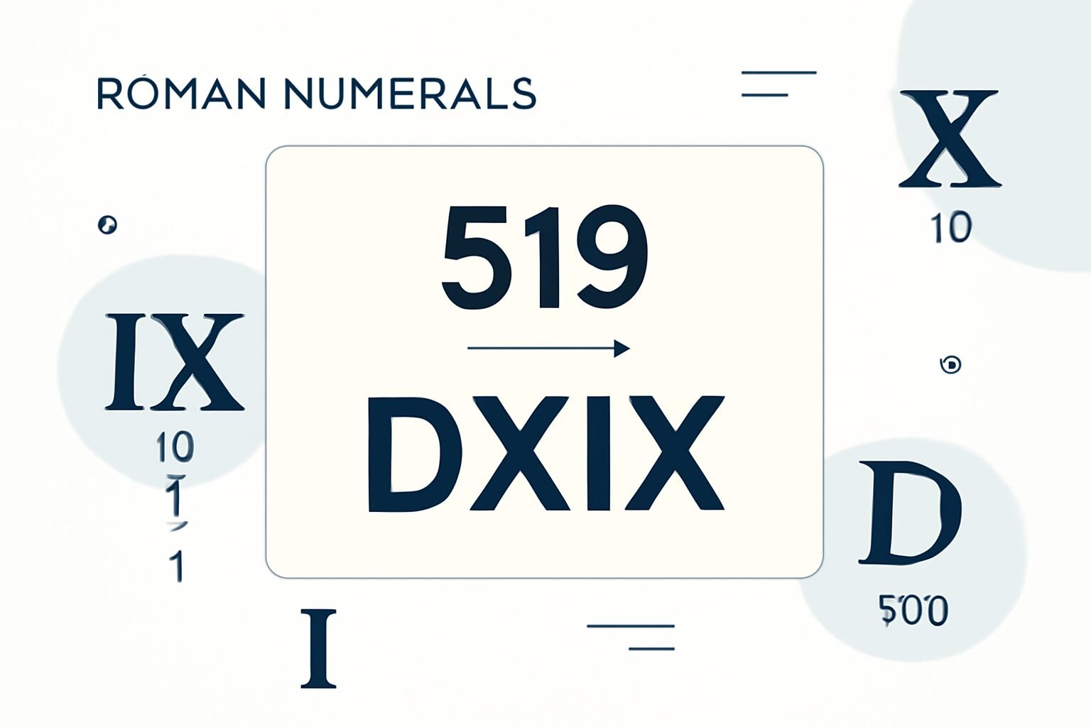 Roman Numerals: 519