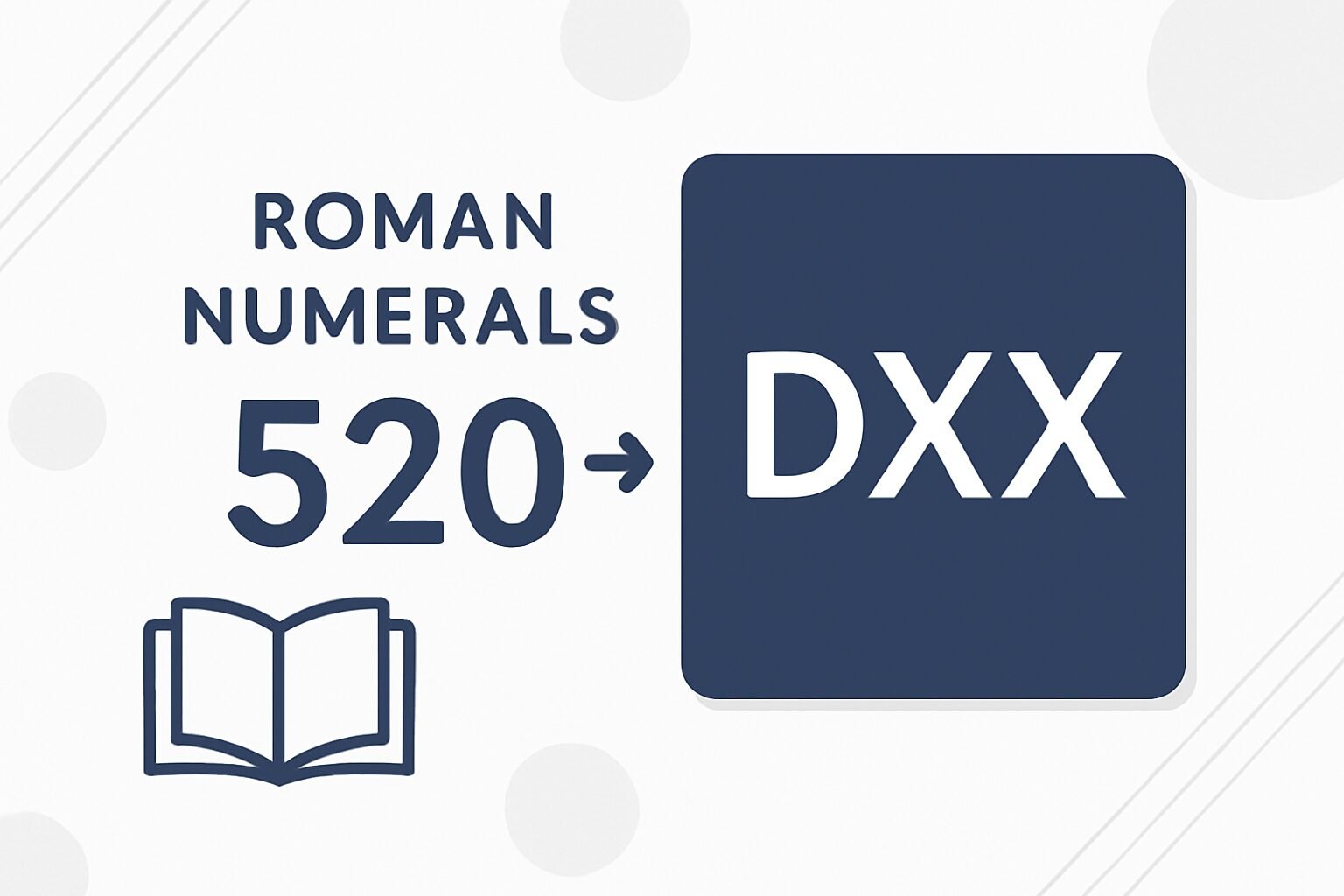 Roman Numerals: 520