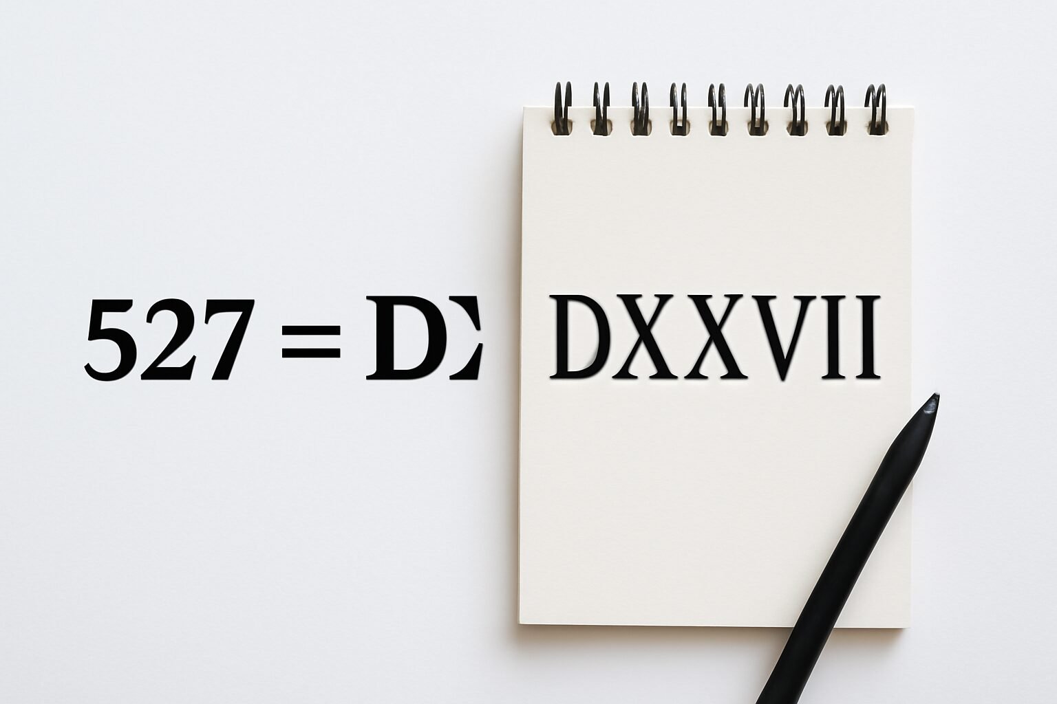 Roman Numerals: 527