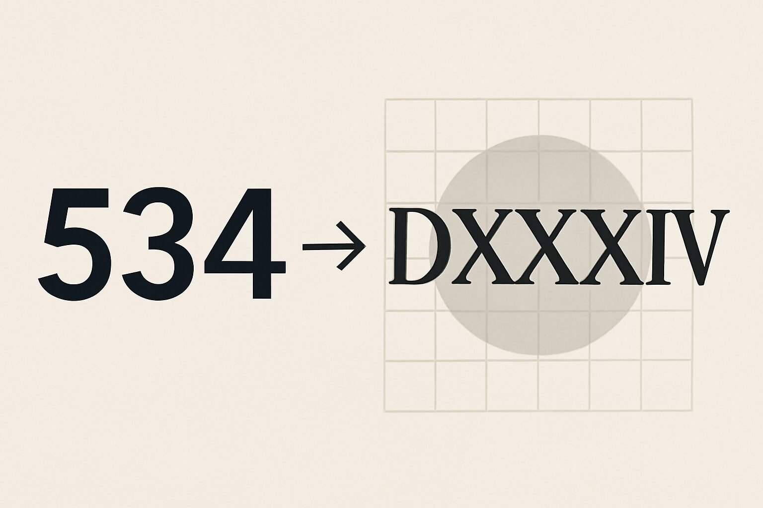 Roman Numerals: 534