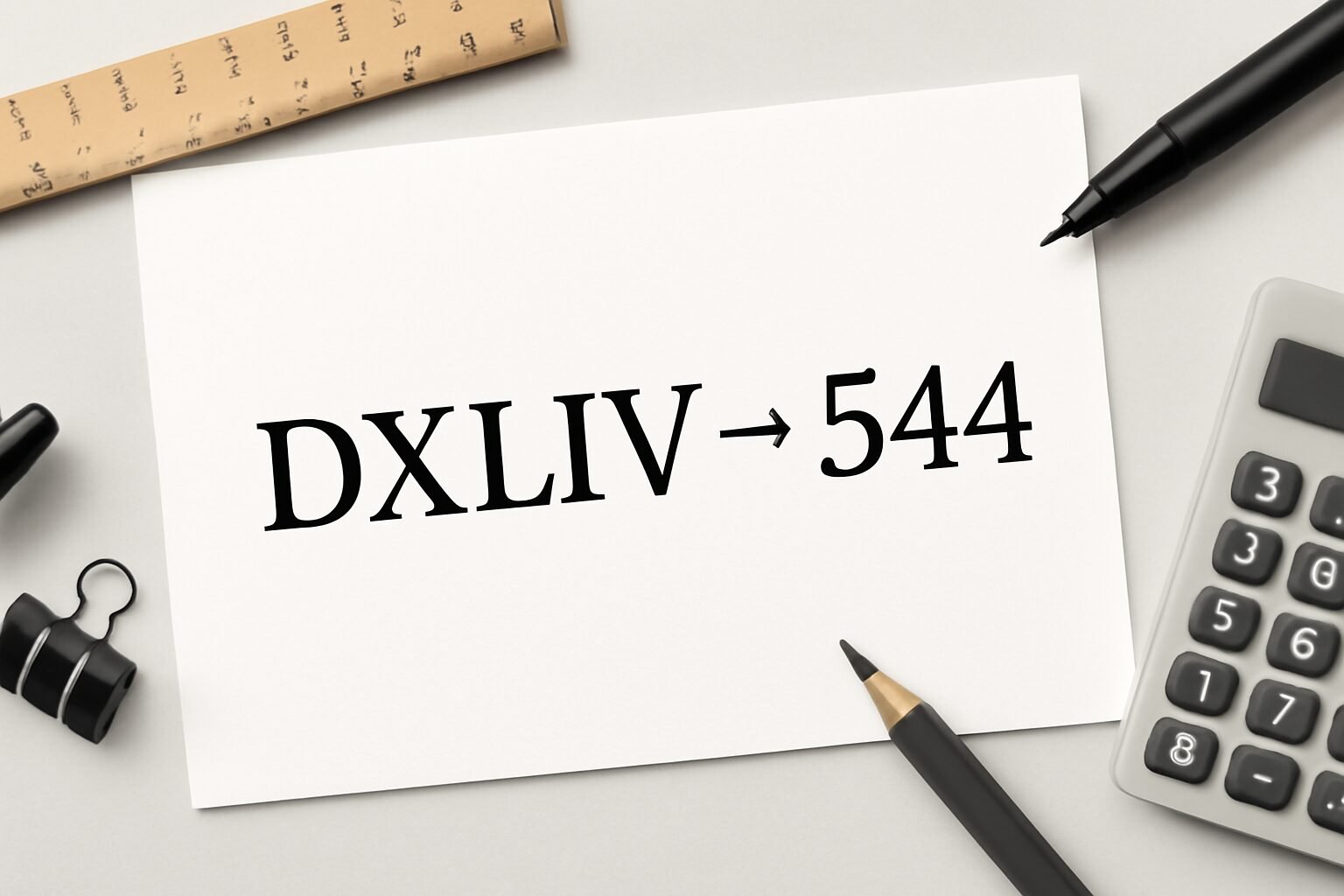 Roman Numerals: 544