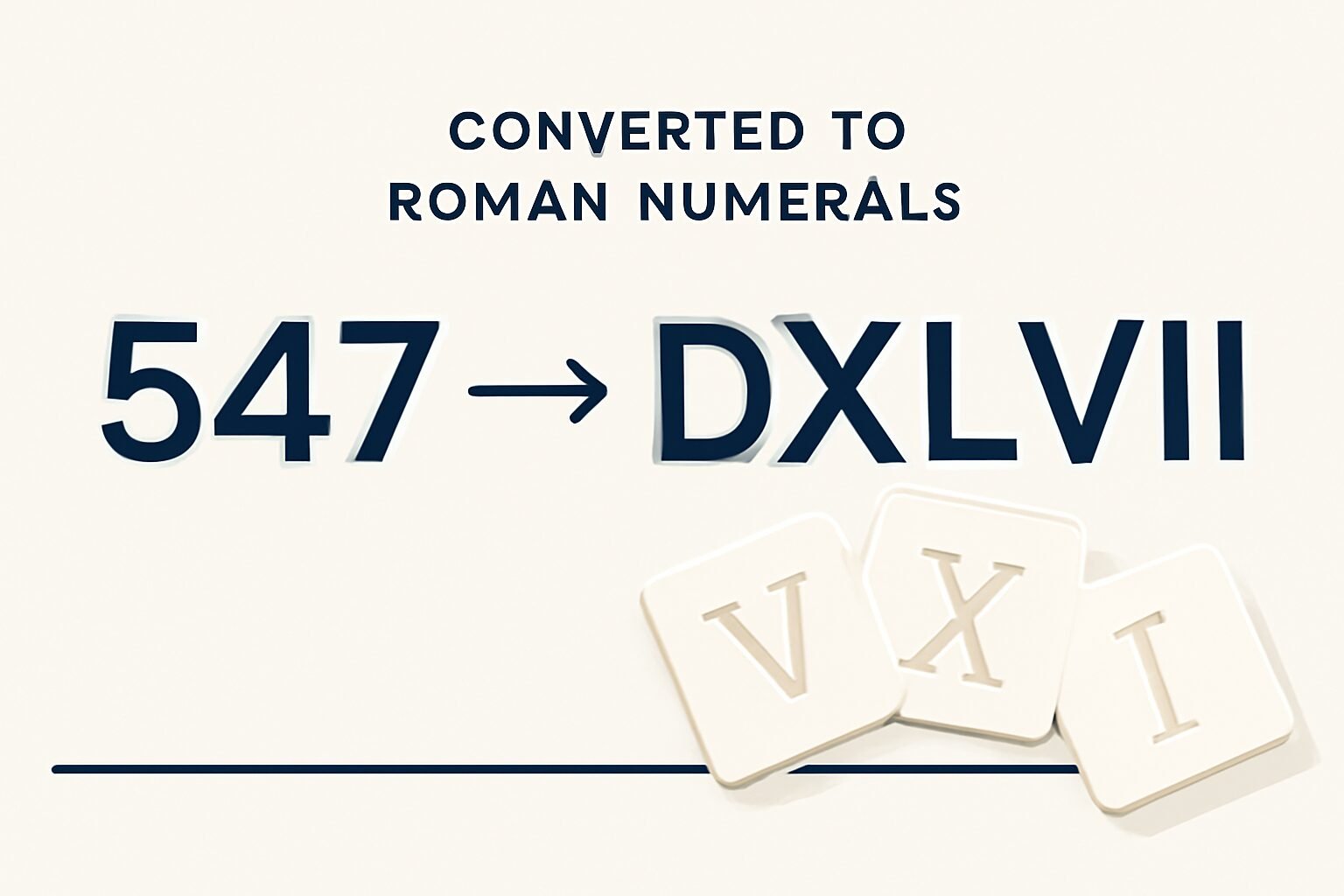 Roman Numerals: 547