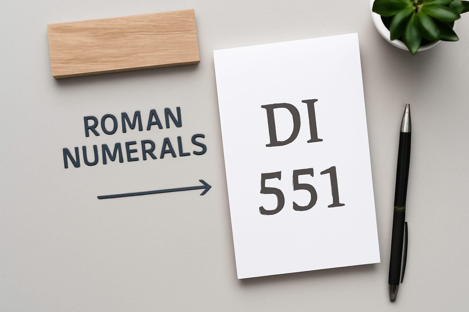 Roman Numerals: 551