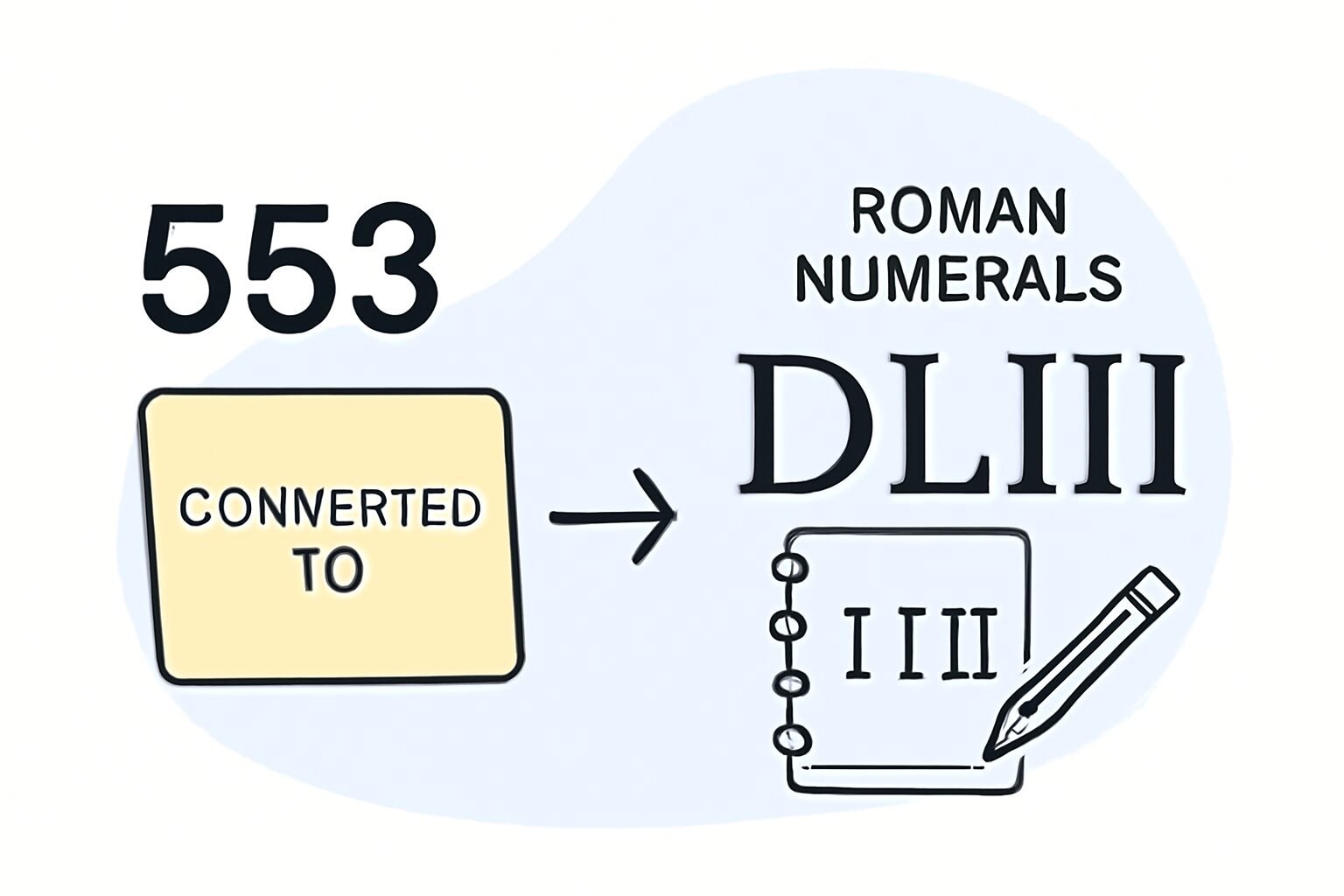 Roman Numerals: 553