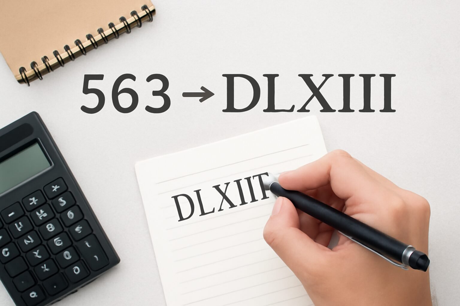 Roman Numerals: 563