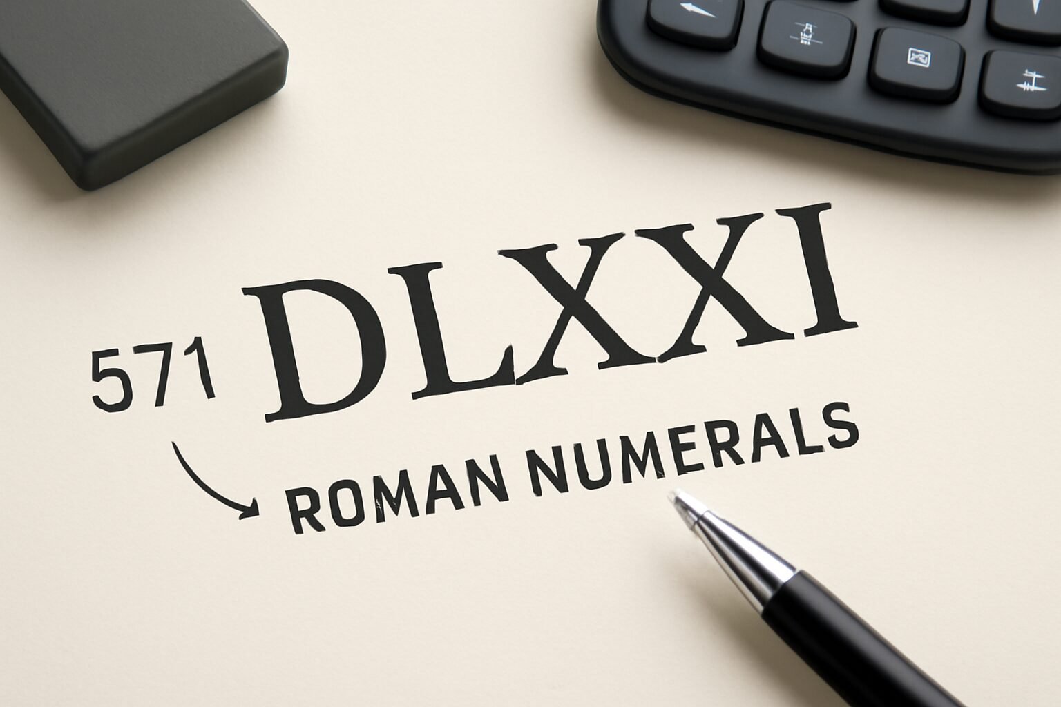 Roman Numerals: 571