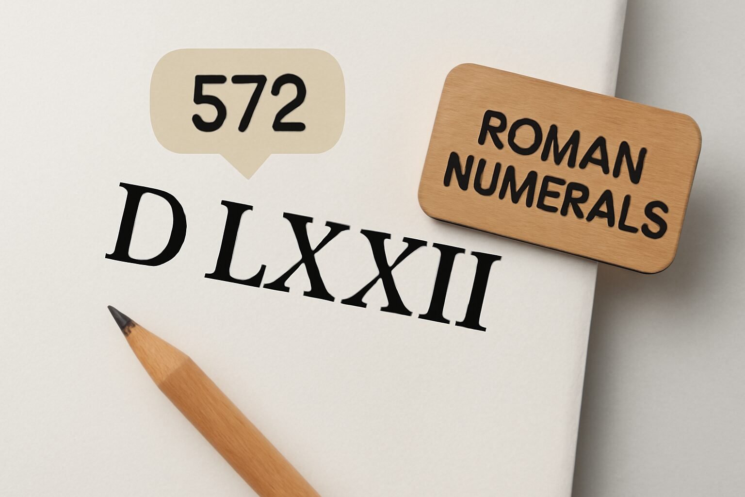 Roman Numerals: 572