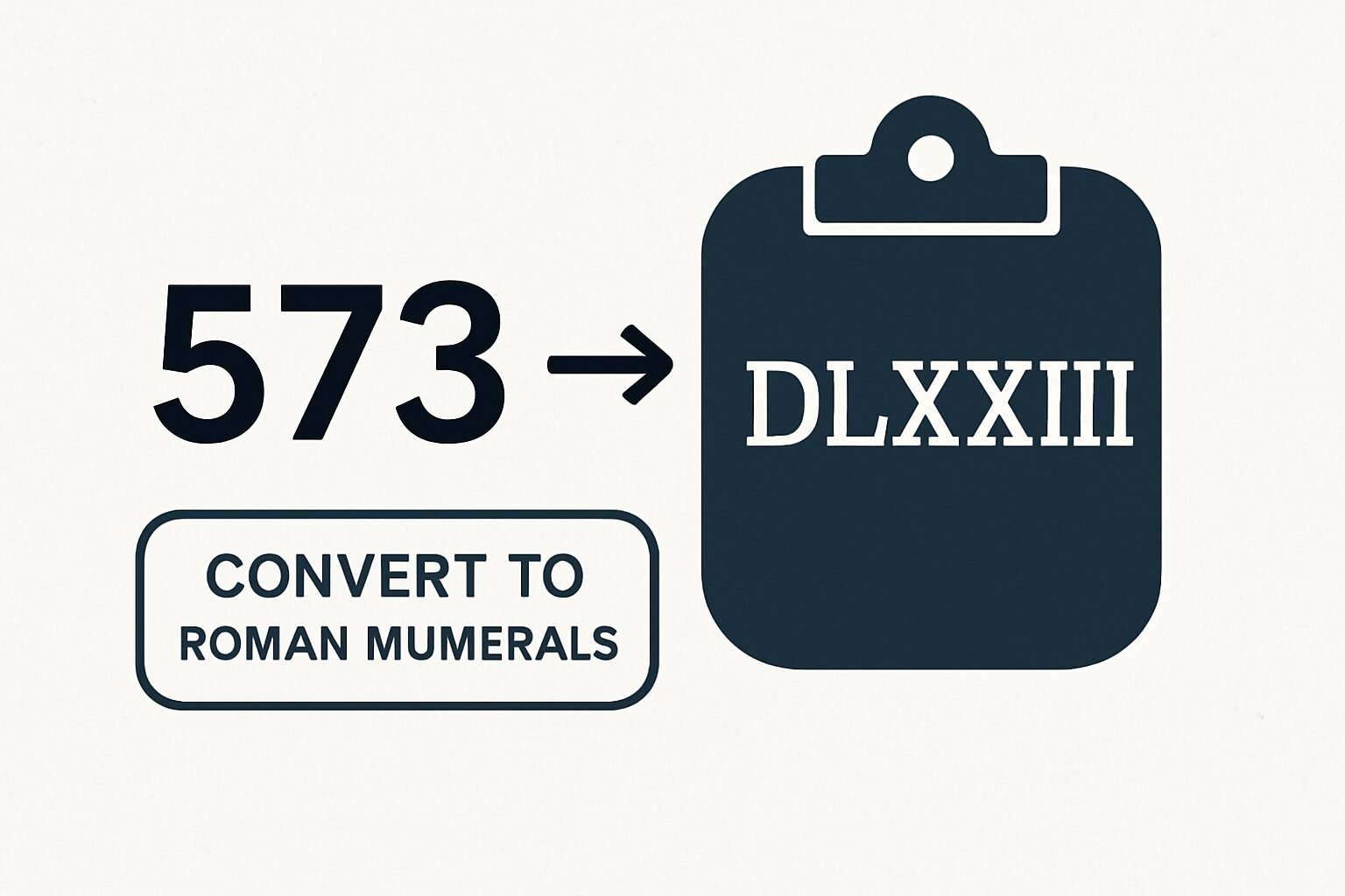 Roman Numerals: 573