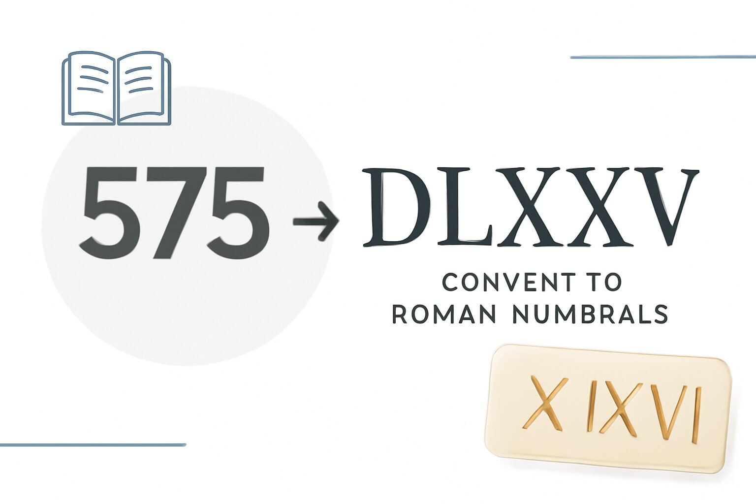 Roman Numerals: 575