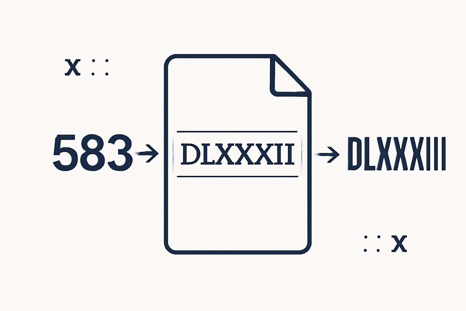 Roman Numerals: 583