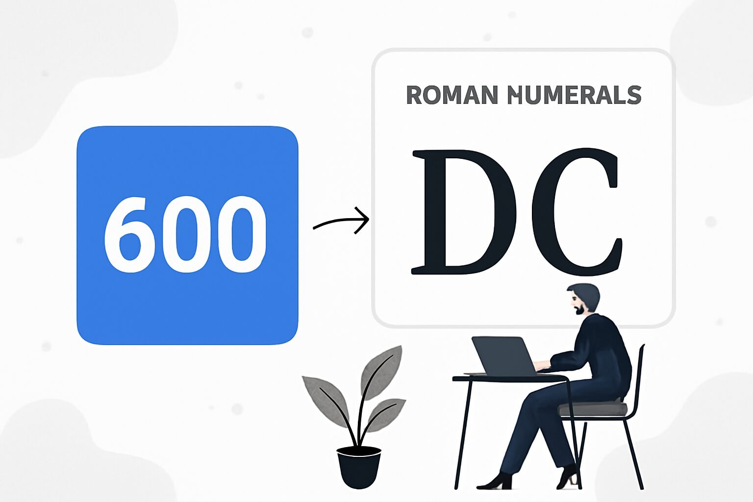 Roman Numerals: 600