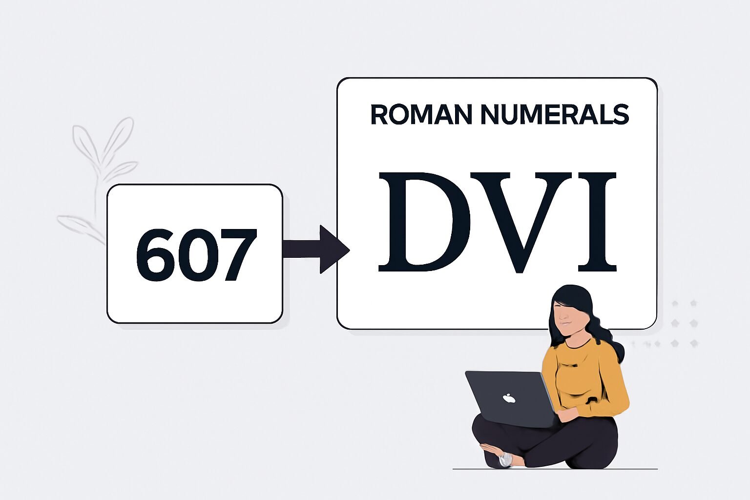 Roman Numerals: 607