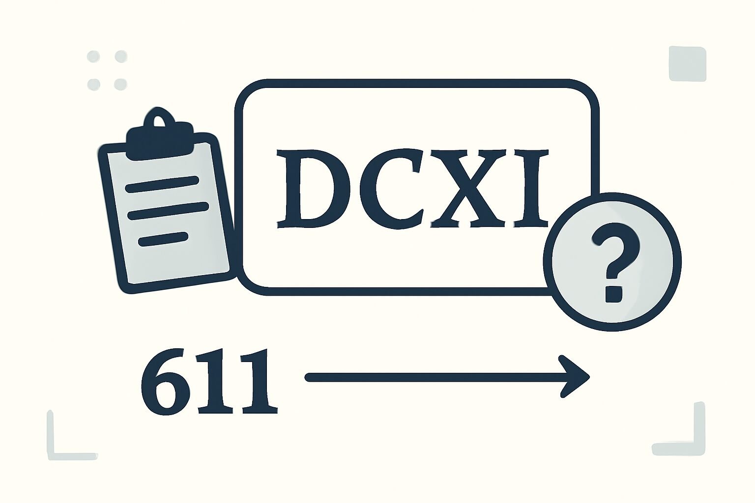Roman Numerals: 611