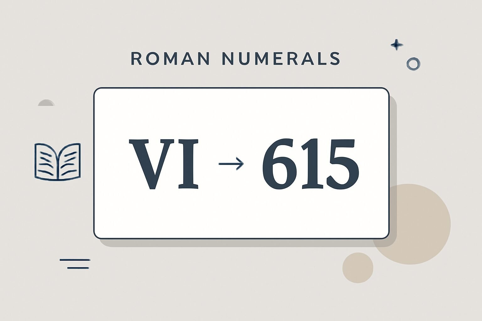 Roman Numerals: 615