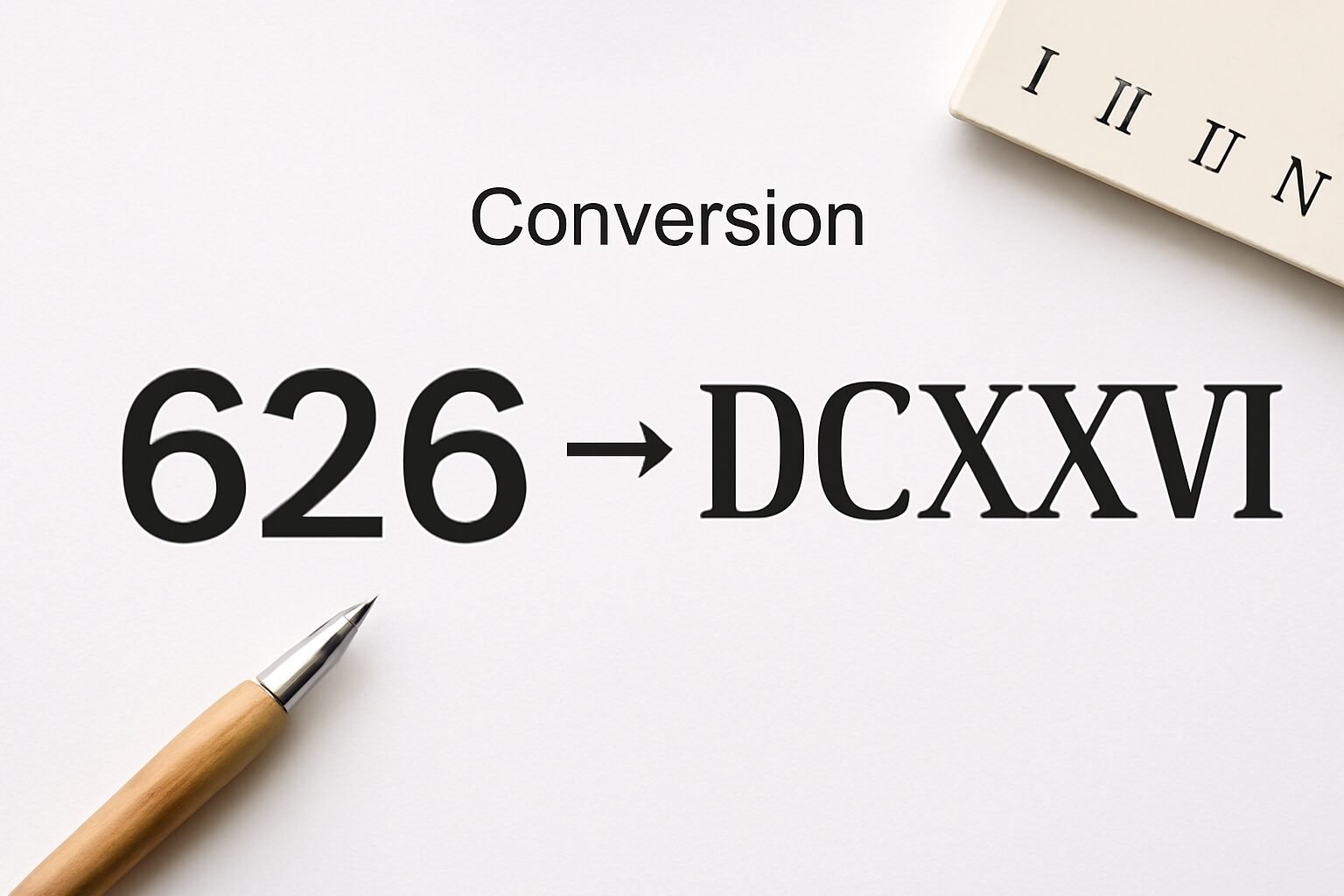Roman Numerals: 626