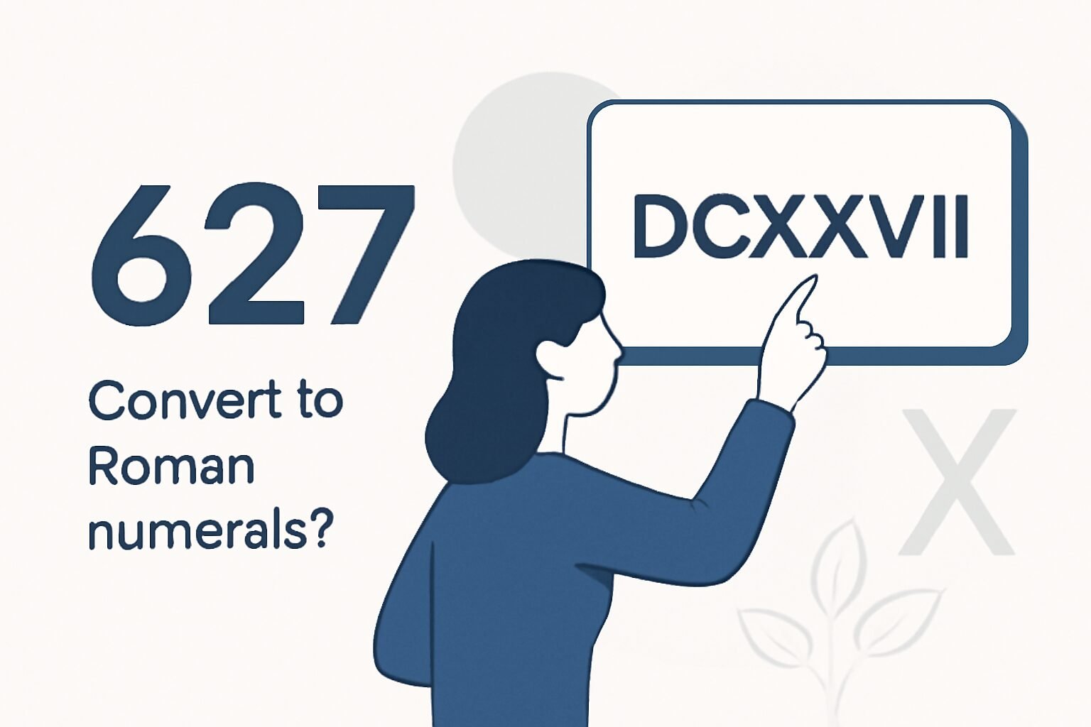 Roman Numerals: 627