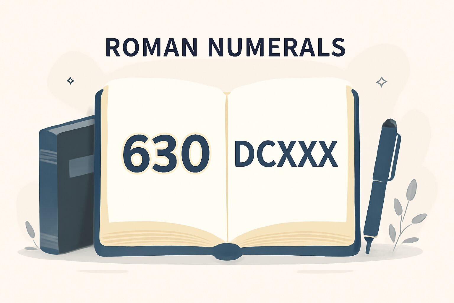 Roman Numerals: 630
