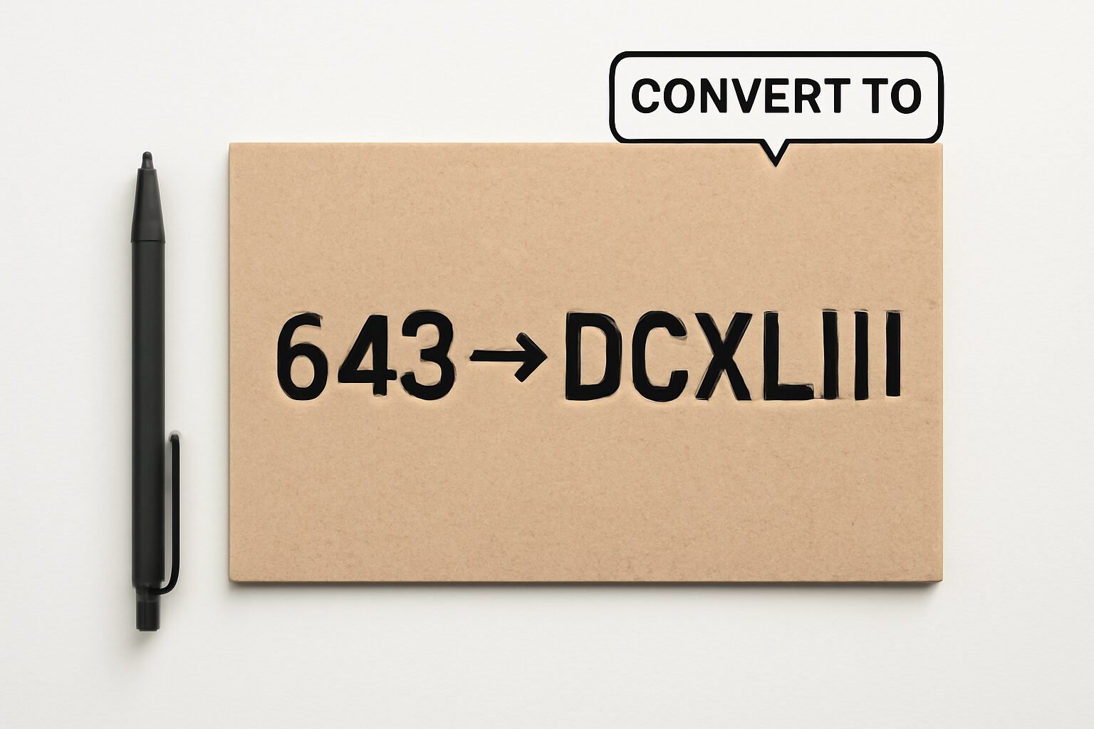 Roman Numerals: 643