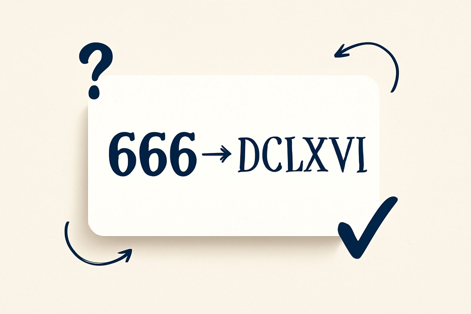 Roman Numerals: 666