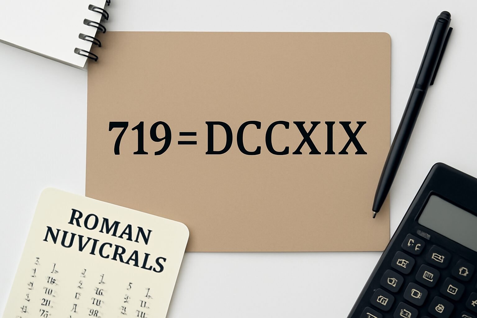 Roman Numerals: 719