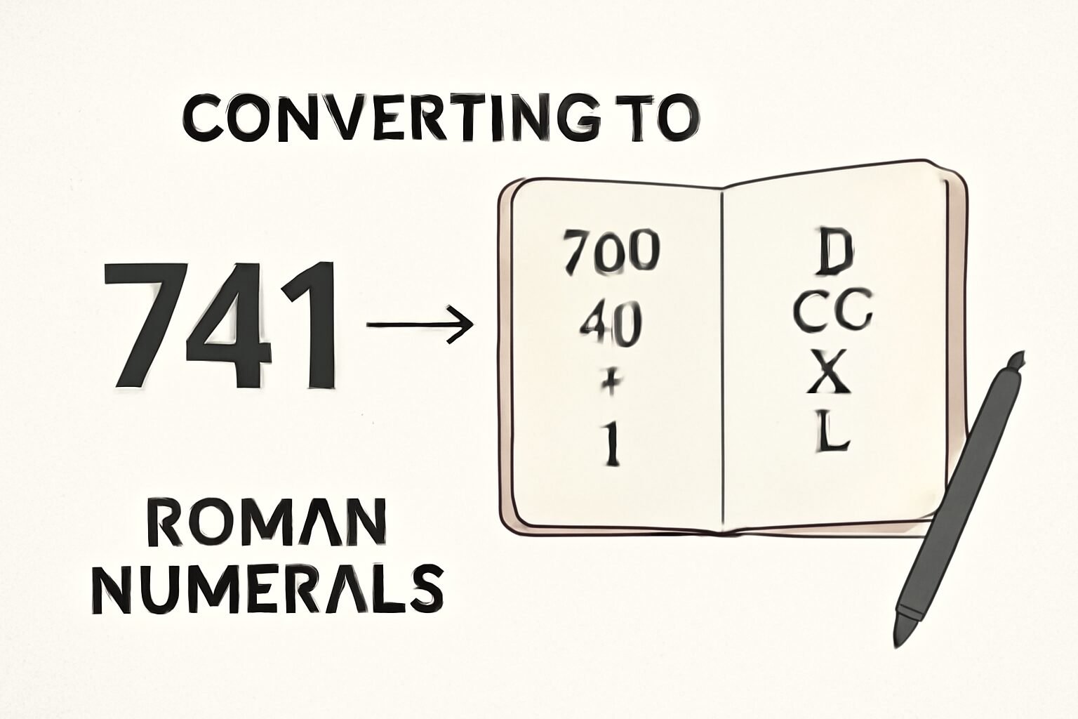 Roman Numerals: 741