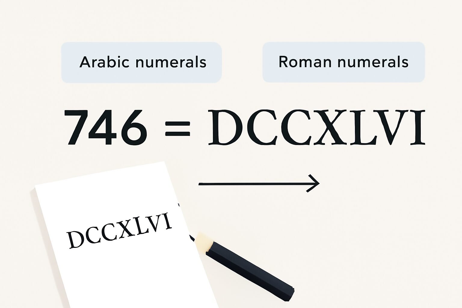 Roman Numerals: 746