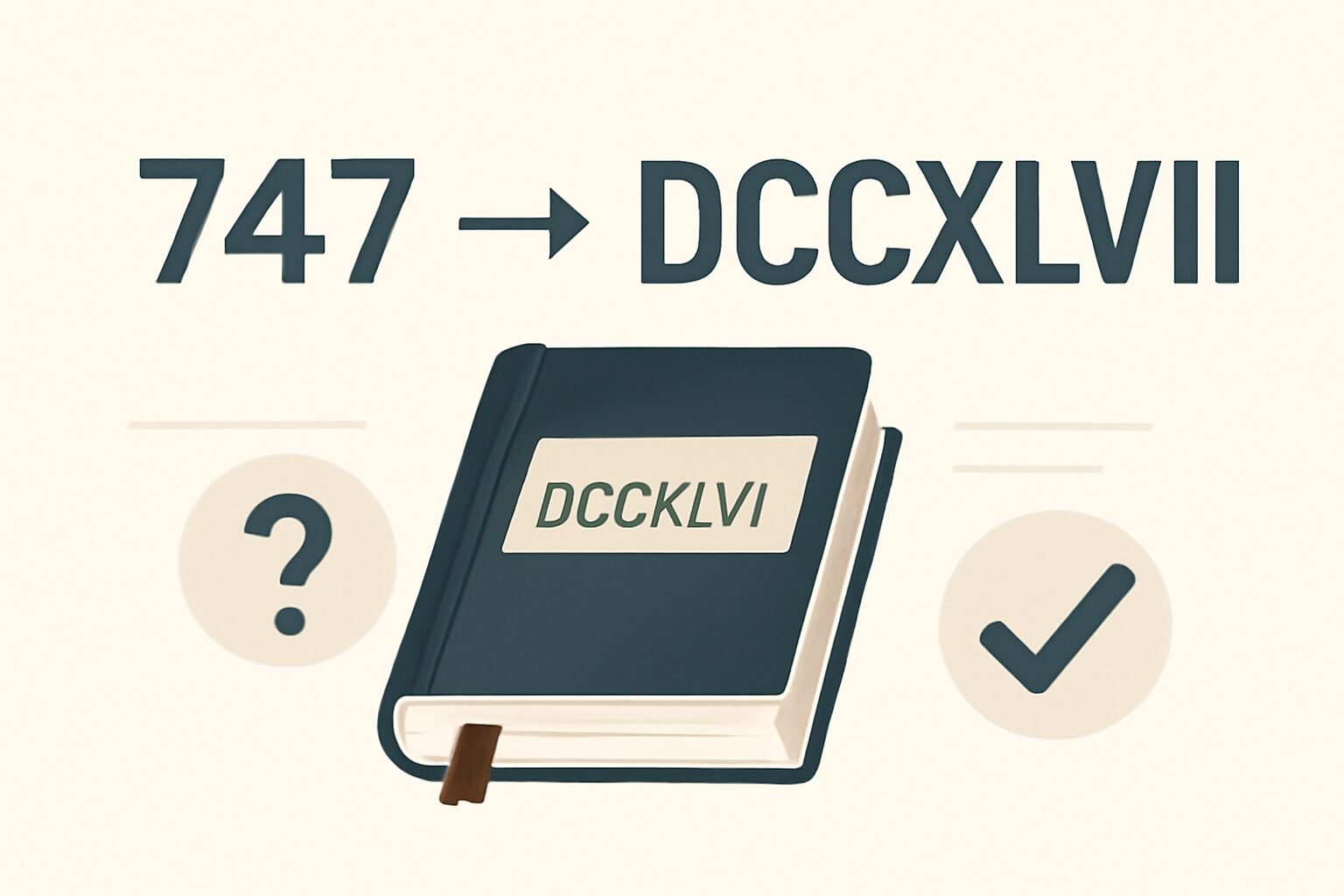 Roman Numerals: 747
