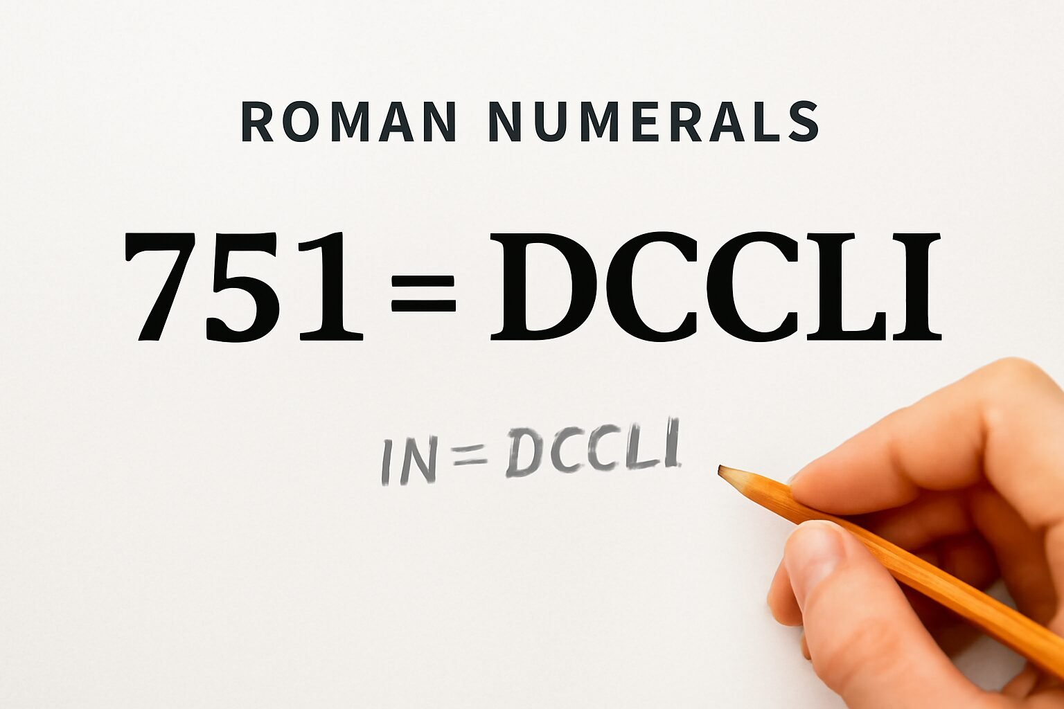 Roman Numerals: 751