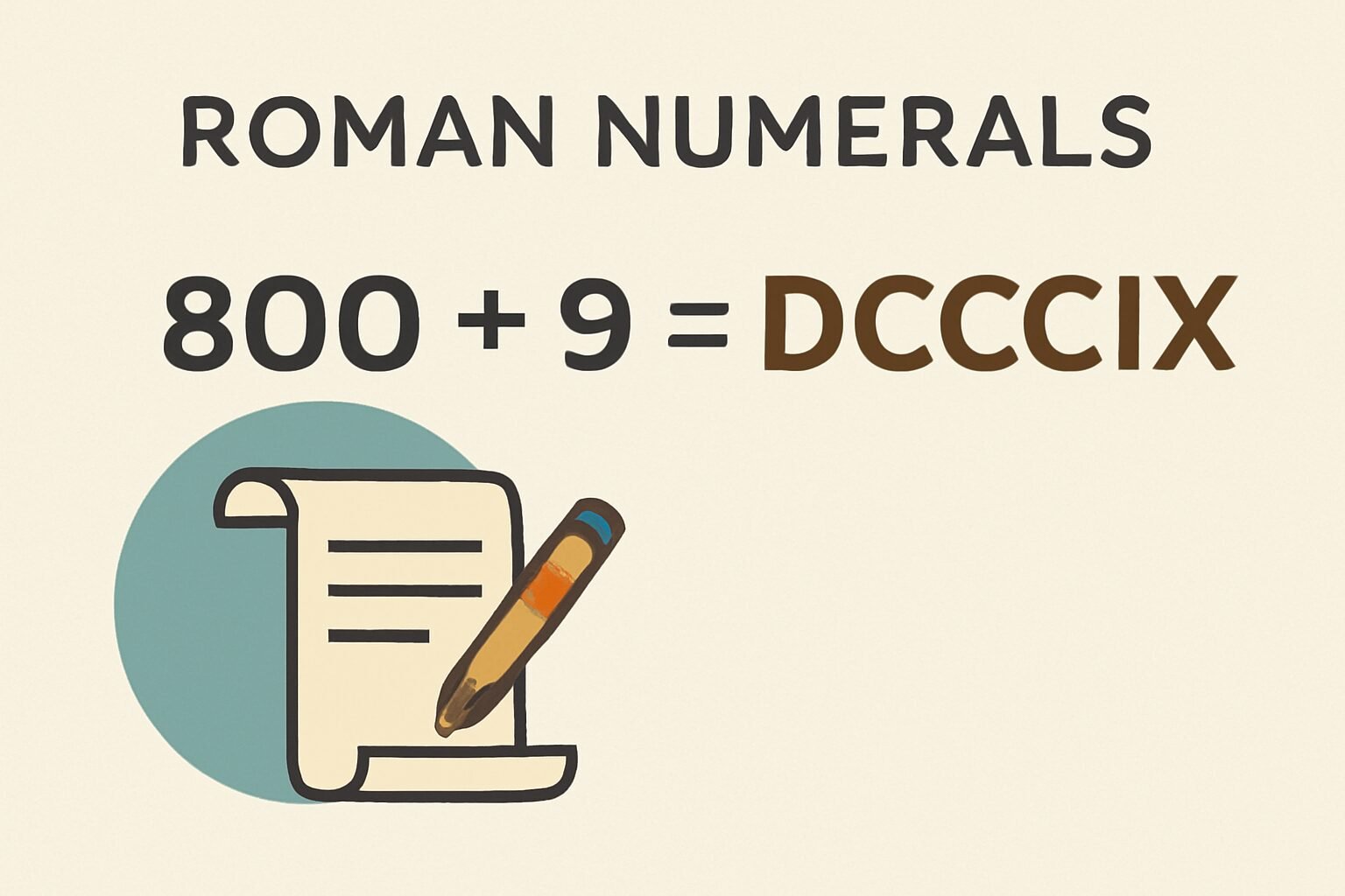 Roman Numerals: 809