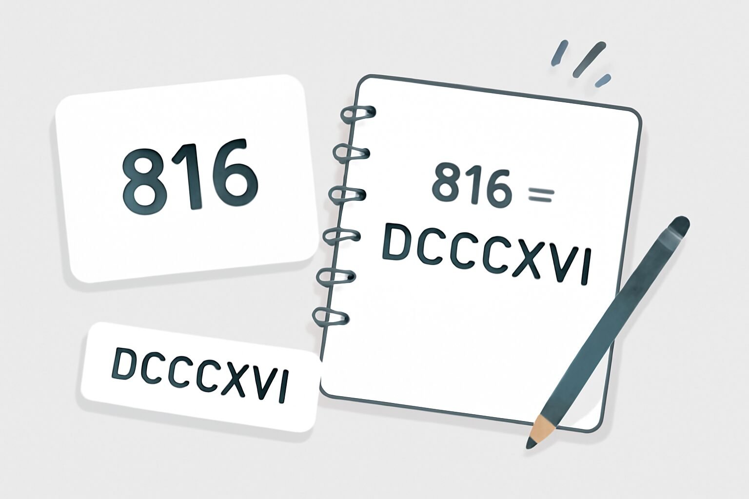 Roman Numerals: 816