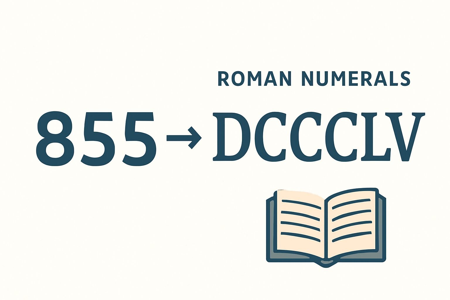 Roman Numerals: 855