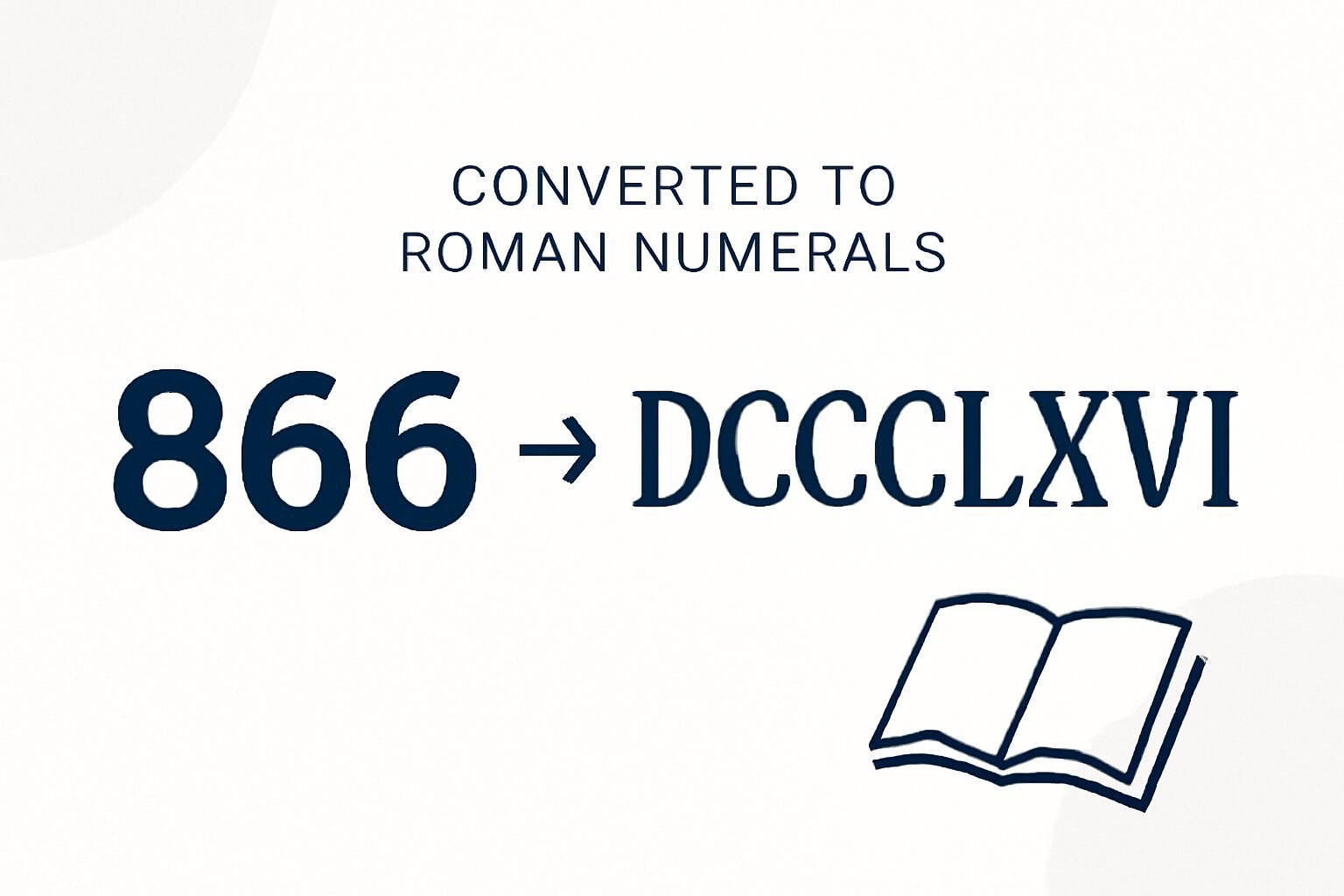 Roman Numerals: 866