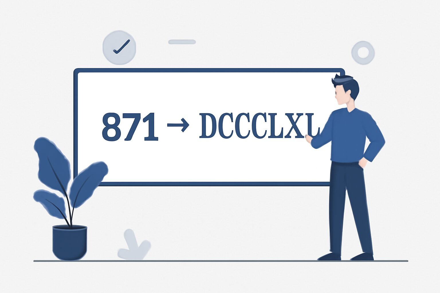 Roman Numerals: 871