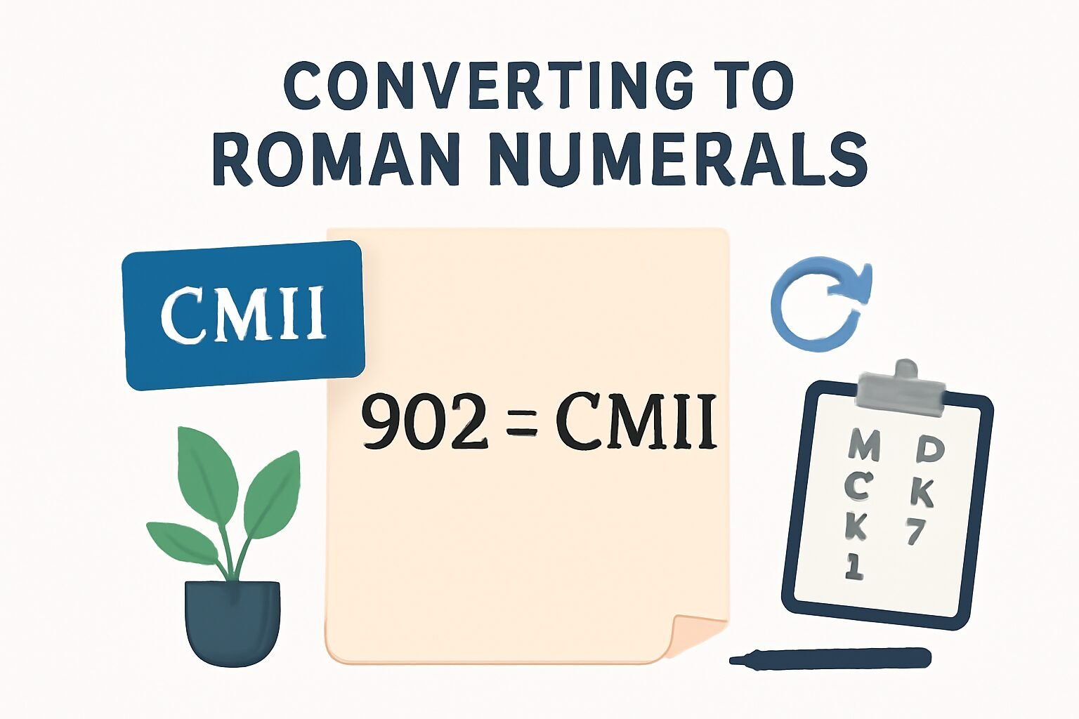 Roman Numerals: 902
