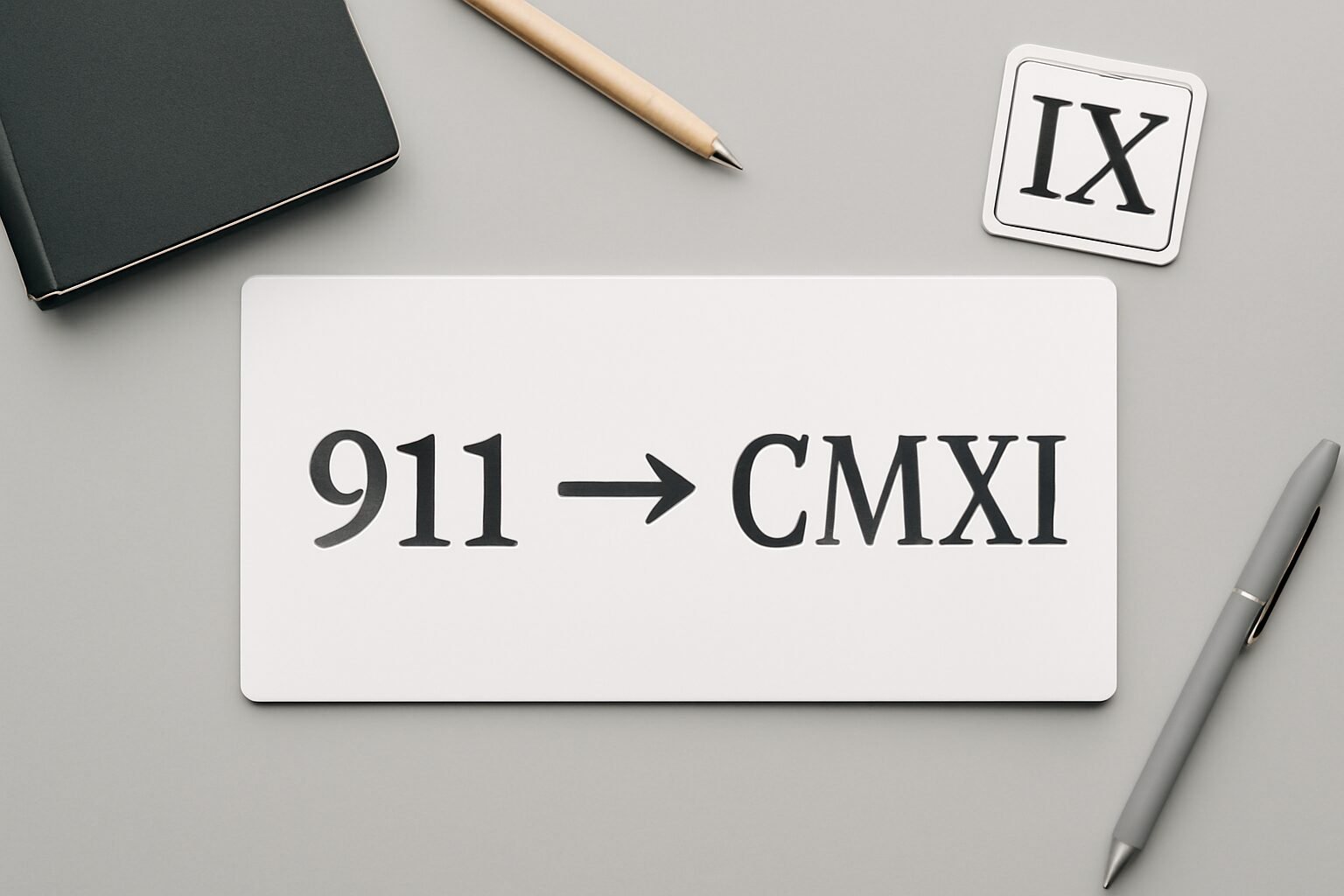 Roman Numerals: 911
