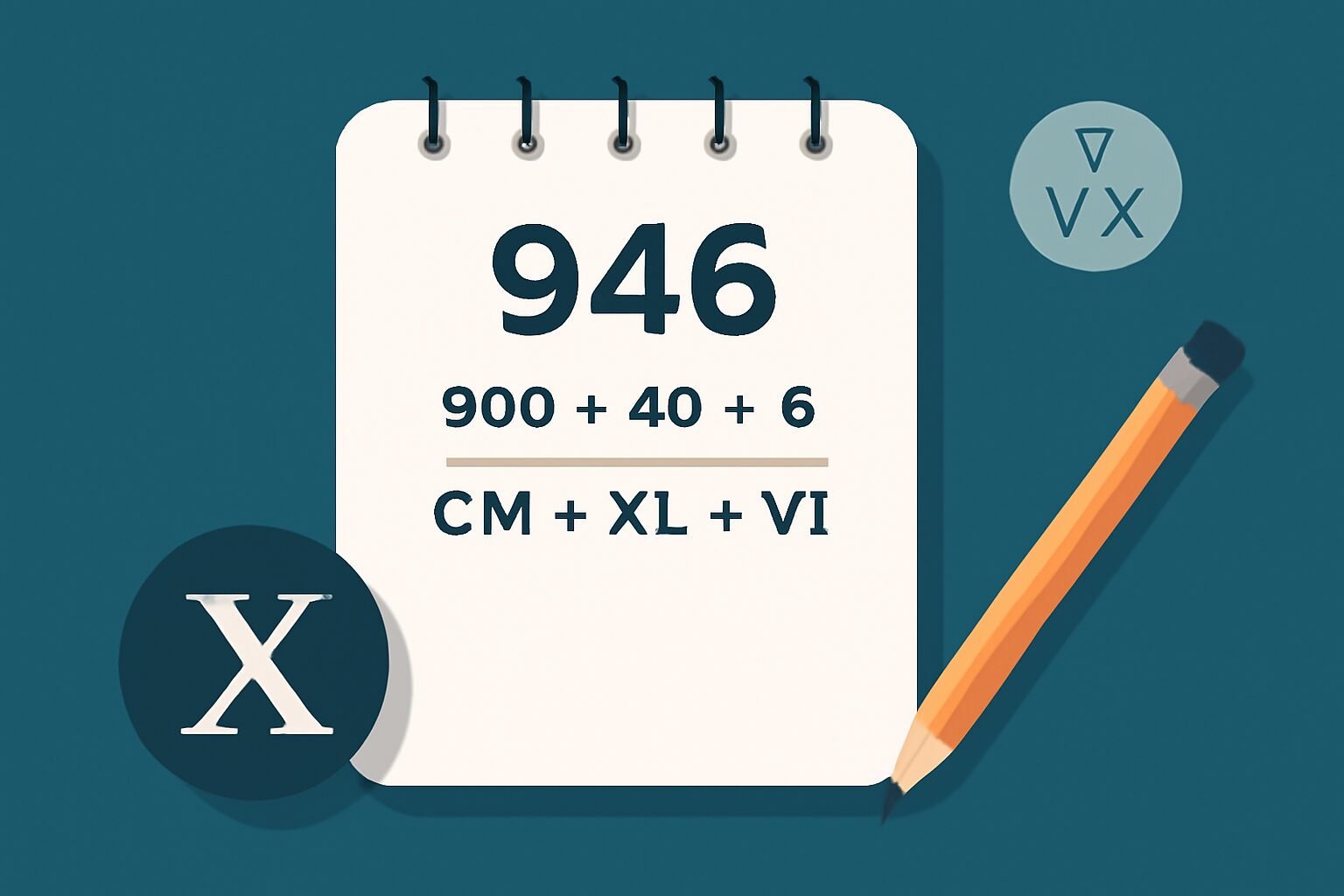 Roman Numerals: 946