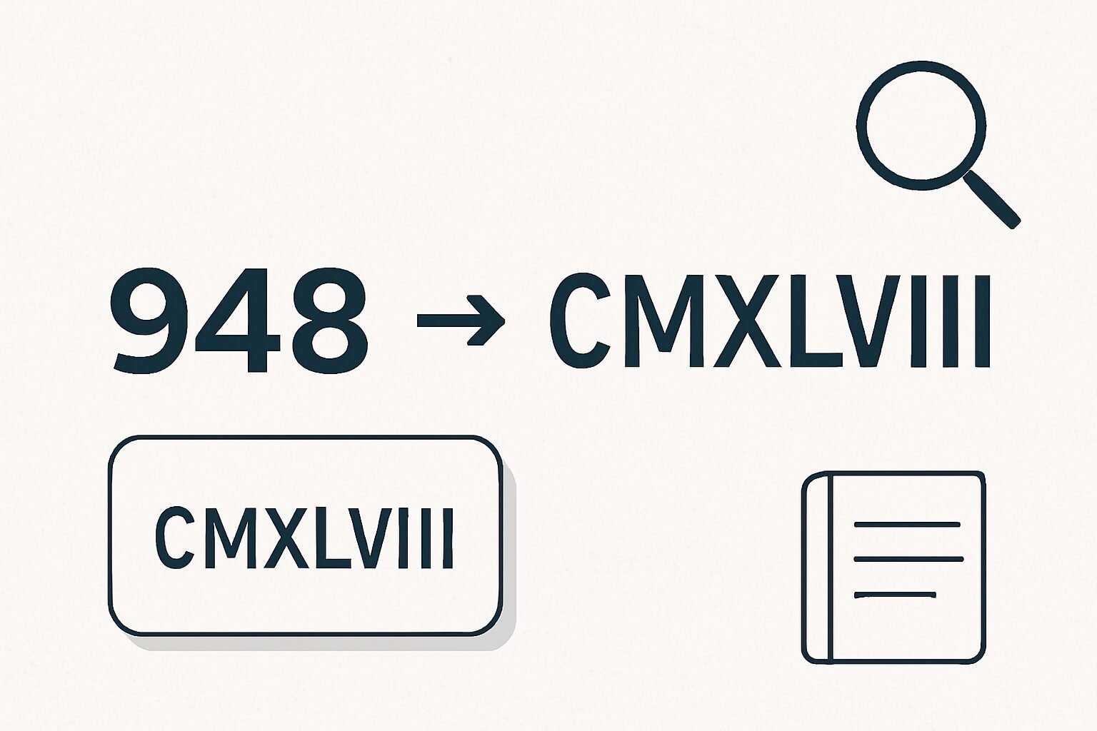 Roman Numerals: 948