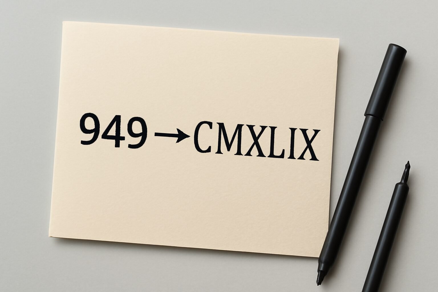 Roman Numerals: 949