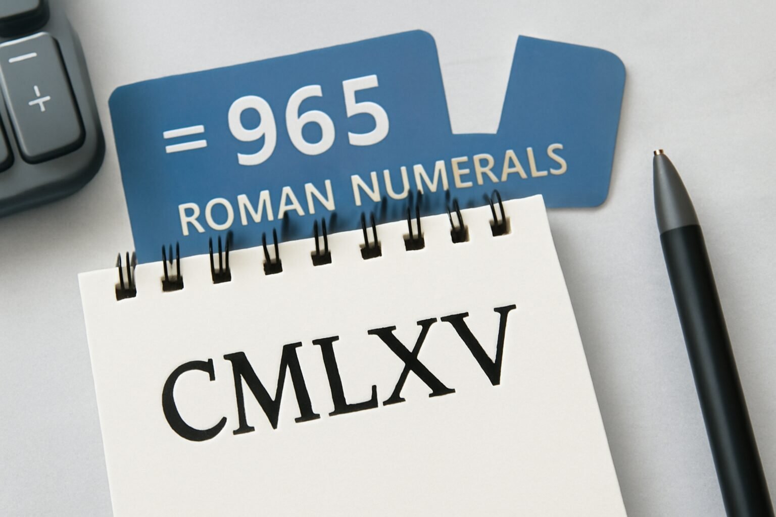 Roman Numerals: 965
