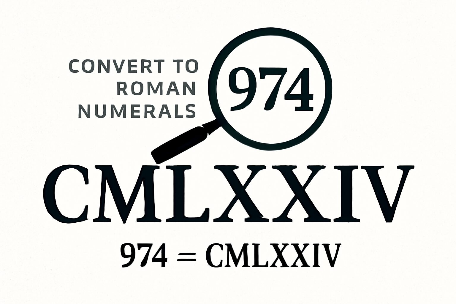 Roman Numerals: 974