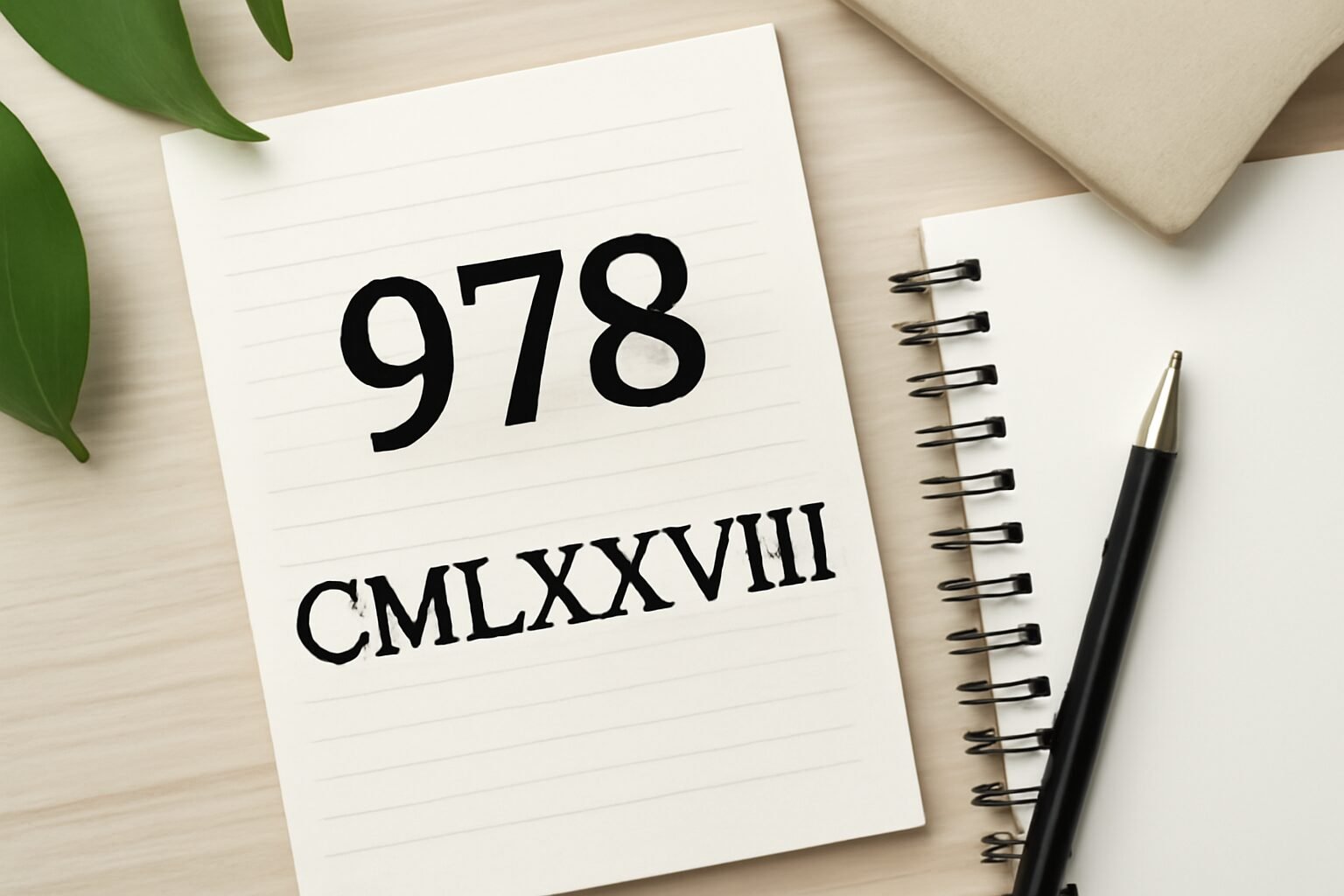 Roman Numerals: 978