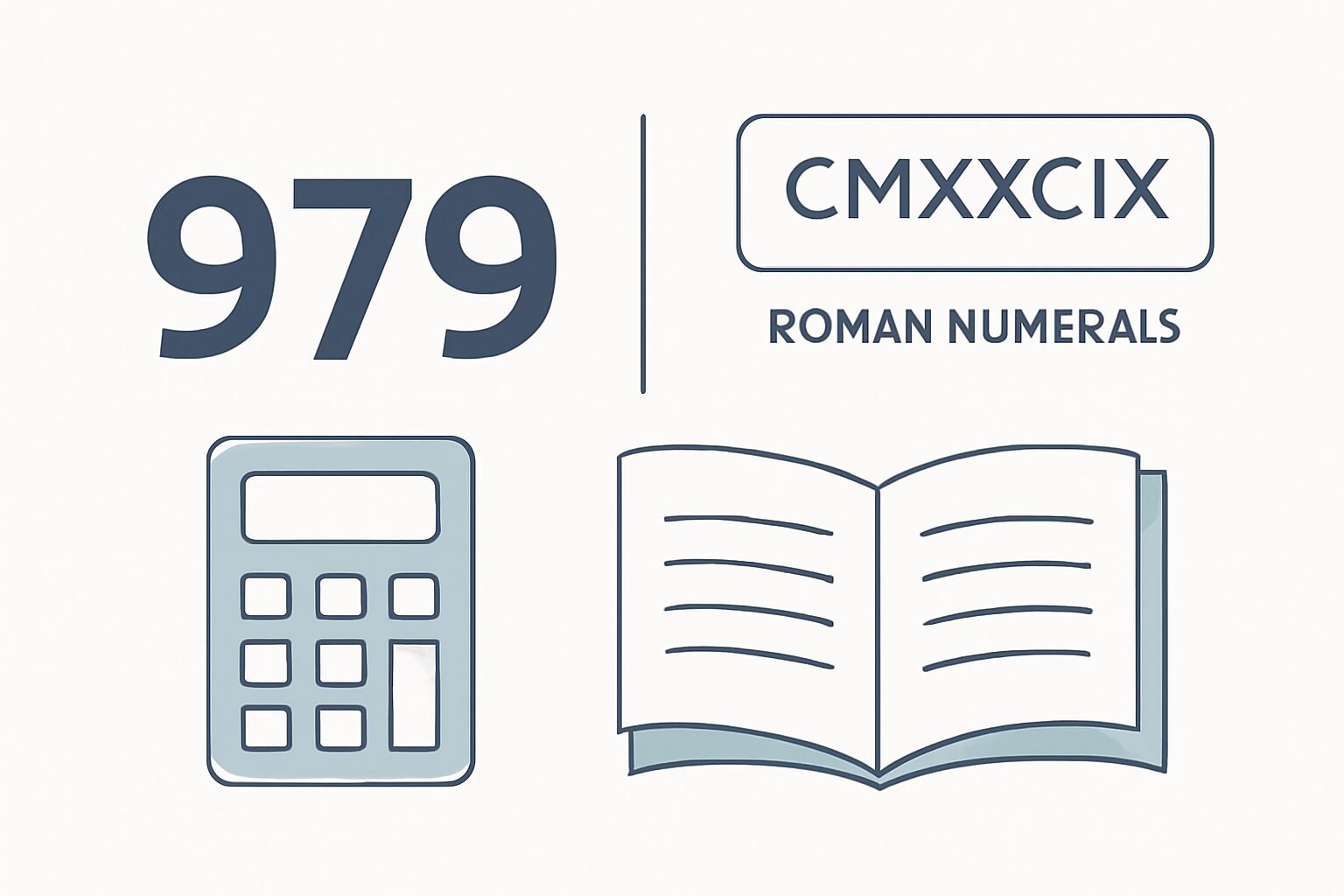 Roman Numerals: 979