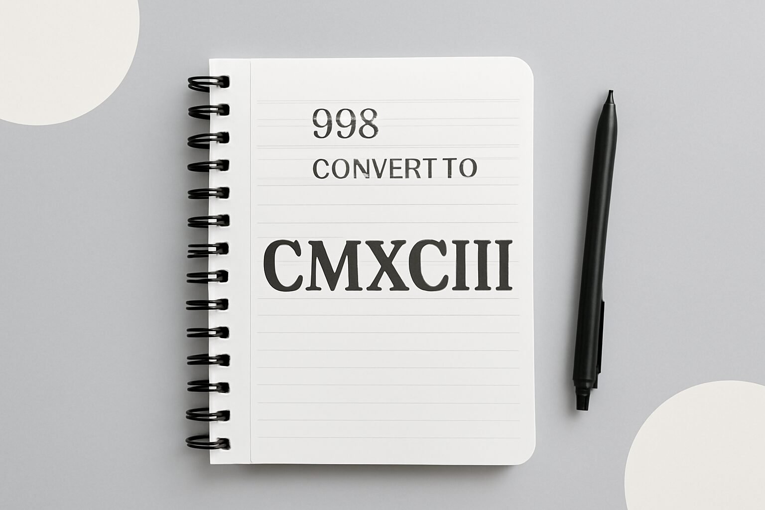 Roman Numerals: 993